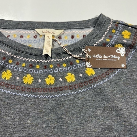 NWT Matilda Jane Just Imagine Cozy Sweatshirt Dress Size Large - Picture 6 of 10